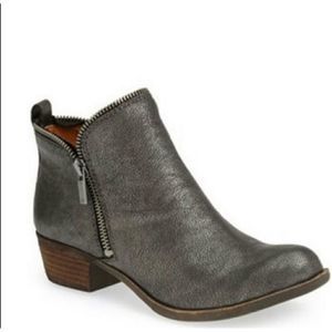 Lucky Brand Bartalino Booties Pewter